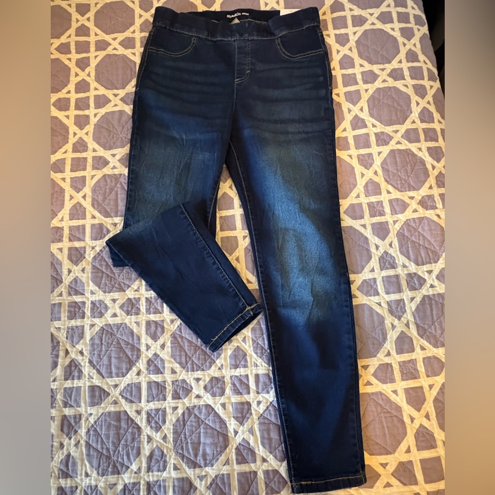 Style & Co. Blue Jeggings with Vintage Denim Appeal